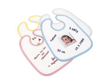 Babylatz mit Fotodruck