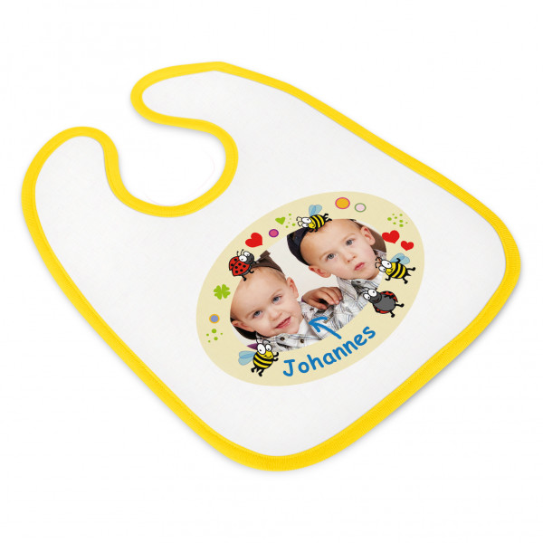 Babylatz mit Fotodruck