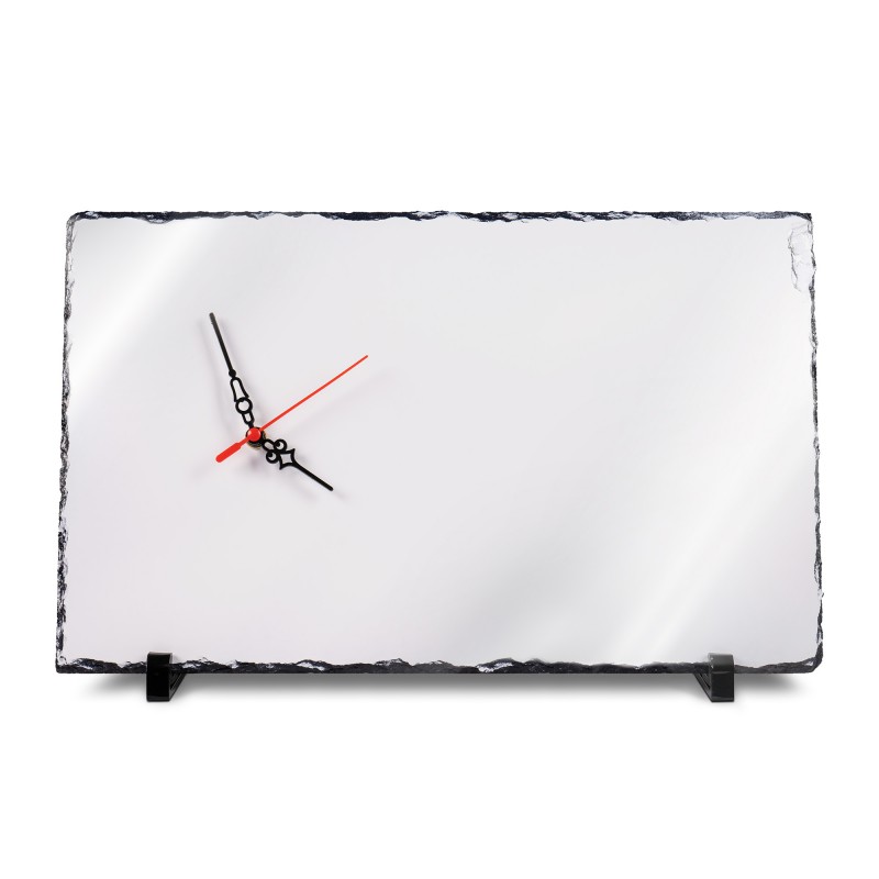 Fotouhr auf Schiefertafel