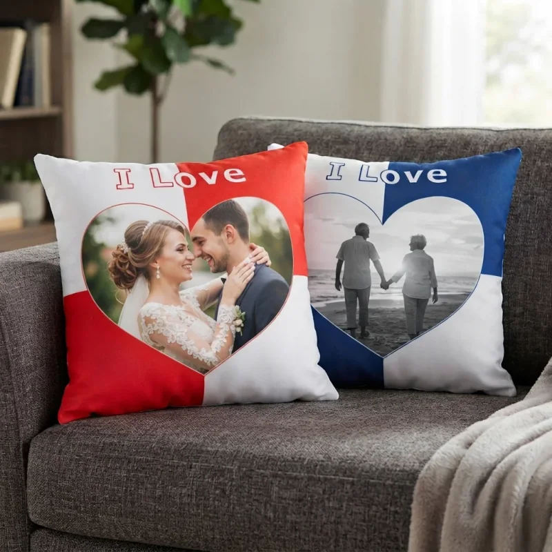 Fotokissen Love-Blue 40x40